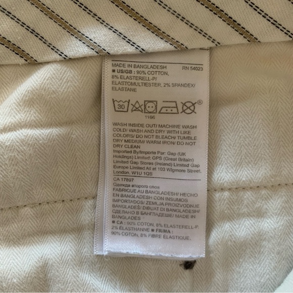 Banana Republic Aiden Chino Khaki Beige Rapid Movement Preppy Size 32x34 - Picture 7 of 11